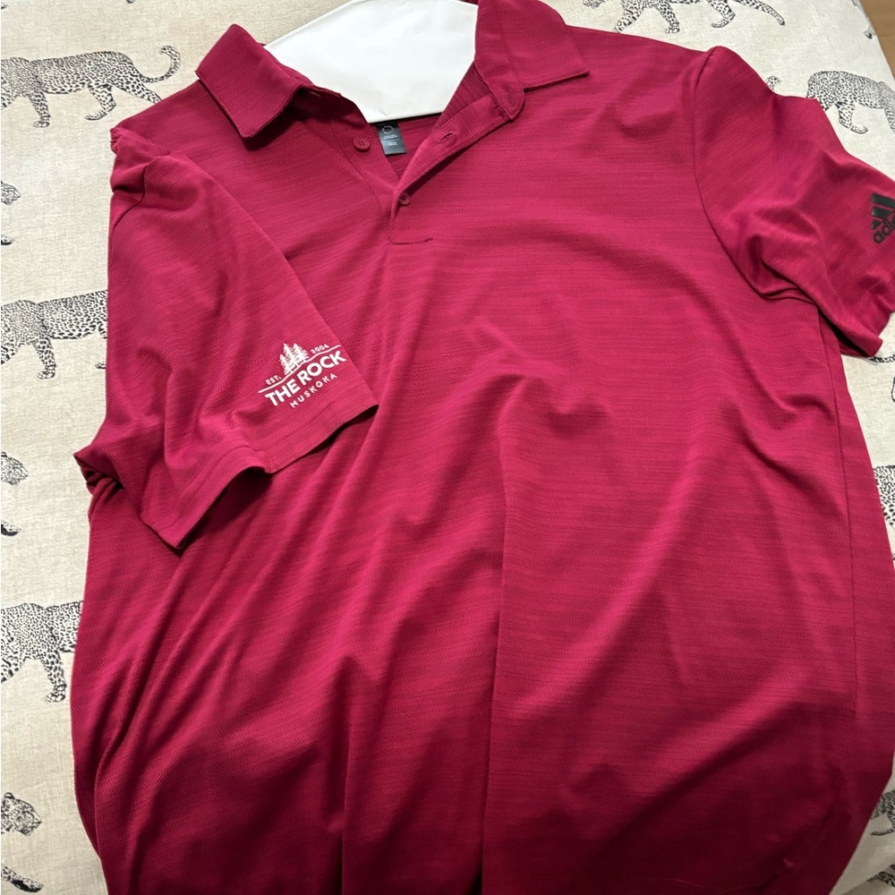 Adidas Maroon Polo Shirt Men’s M